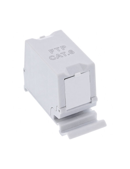 Adattatore per Guida DIN Cat.6 RJ45 F/F STP