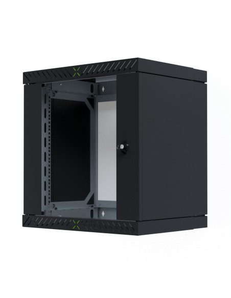 Armadio Rack 19'' a Muro 12U da Assemblare Profondit&agrave 400-600 mm Nero