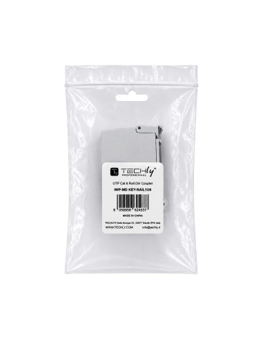 Adattatore per Guida DIN Cat.6 RJ45 F/F UTP