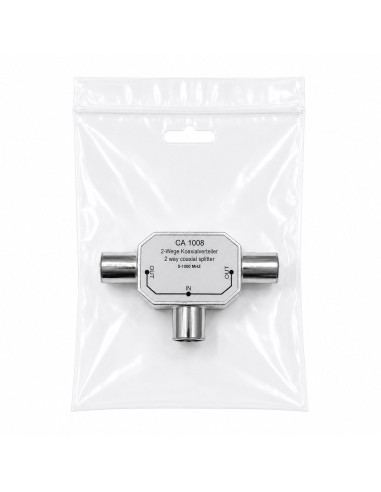 Sdoppiatore per Antenna RF 2 Femmina/Maschio 9.5 mm