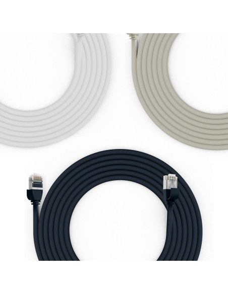 Cavo di Rete Patch in Rame Cat.6A U/FTP TPE 4mm Ultraflex Bianco 0