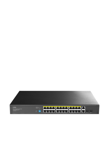 Switch Gigabit PoE+ 24 Porte con 2 Uplink GBE e 2 Gigabit SFP