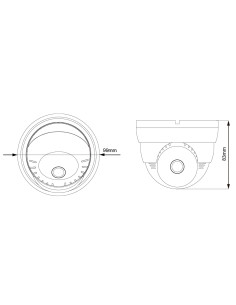 Telecamera CCTV Dome Quadbrid 5MP IR 2