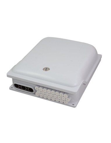 Scatola di Giunzione Fibra Ottica Max. 96 Fibre IP65 per Applicazioni FTTX con Serratura