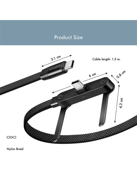 Cavo Dati/Ricarica Rapida USB-C&trade M/M 1