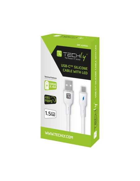 Cavo USB-C&trade Maschio / USB A Maschio 2.0 2.4A 1