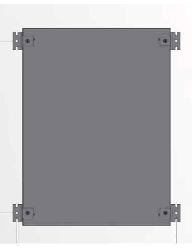 Staffe di Fissaggio a Muro per Rack IP66 a Palo