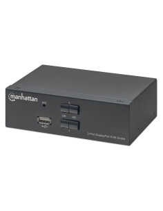 Switch KVM DisplayPort 1.2 a 2 porte 4K con Audio