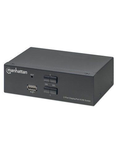 Switch KVM DisplayPort 1.2 a 2 porte 4K con Audio