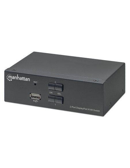 Switch KVM DisplayPort 1.2 a 2 porte 4K con Audio