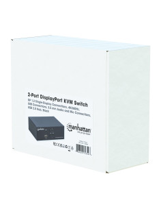 Switch KVM DisplayPort 1.2 a 2 porte 4K con Audio 2