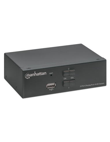 Switch KVM DisplayPort 1.2 a 2 porte 4K con Audio