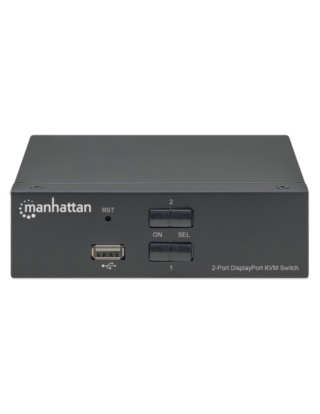 Switch KVM DisplayPort 1.2 a 2 porte 4K con Audio