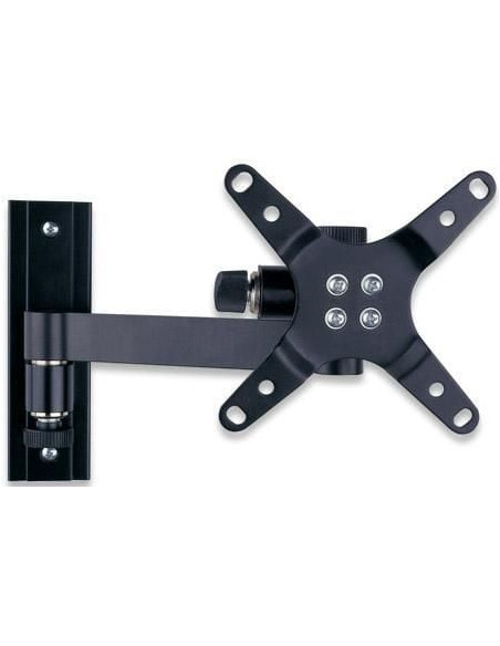 Supporto a muro per TV LED LCD 13-30'' inclinabile 2 snodi nero