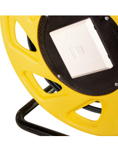 Cavo Patch Cat.7 Plug RJ45 S/FTP TPE con Avvolgicavo 60m Nero 2