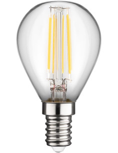 Lampadina Mini Globo E14 a Filamento Bianco Caldo 4W