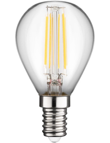 Lampadina Mini Globo E14 a Filamento Bianco Caldo 4W