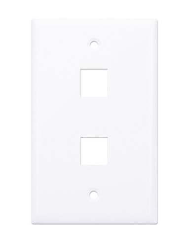 Placca Porta Frutti 2 Posti Mod.503 Bianco