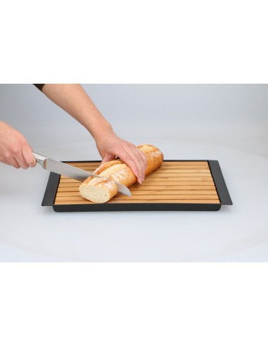 Alpina - Bamboo bread board with...
