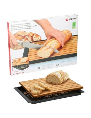 Alpina - Bamboo bread board with...