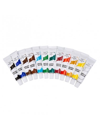 Watercolor paints in 12ml tubes 12 pcs.