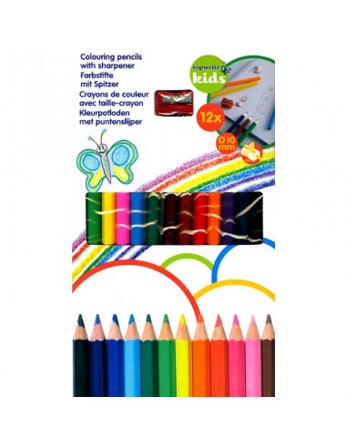 Topwrite - 12pcs pencil crayons set....