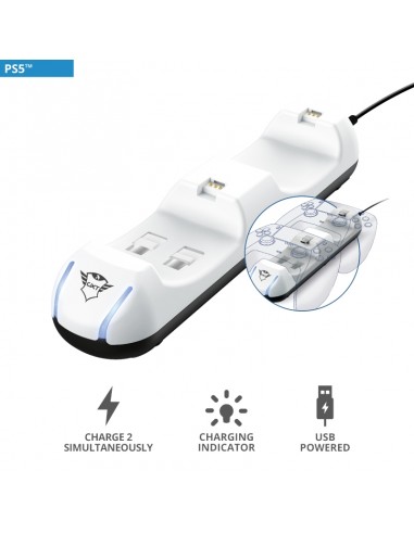 Trust GXT250 - Charger for 2 PS5 Pads