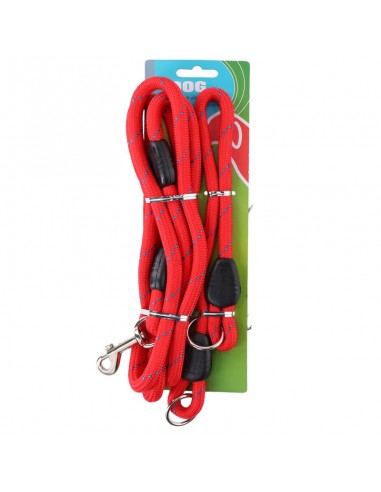 150 cm leash + 45 cm collar (red)