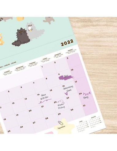 Pusheen - Calendario da parete 2022...