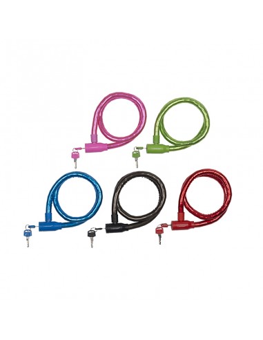 Dunlop anti-theft bicycle key lock (red)