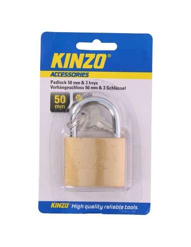 Kinzo - 50 mm brass padlock with...