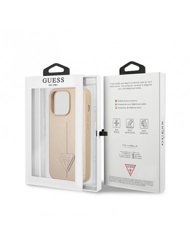 Guess Saffiano Triangle Logo Case -...