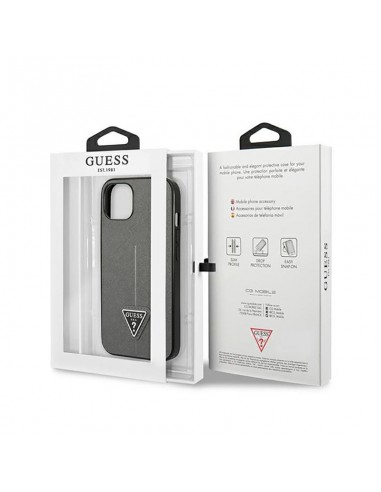 Guess Saffiano Triangle Logo Case -...