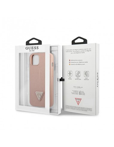 Guess Saffiano Triangle Logo Case -...