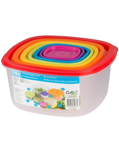 Set of 7 food storage containers