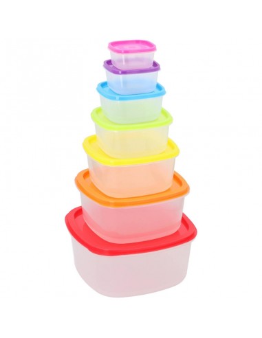 Set of 7 food storage containers