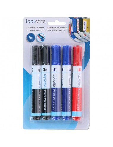 Topwrite - Set of permanent markers 5...