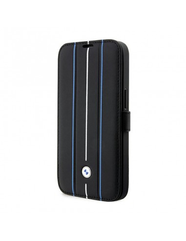 BMW Booktype Leather Stamp Blue Lines...