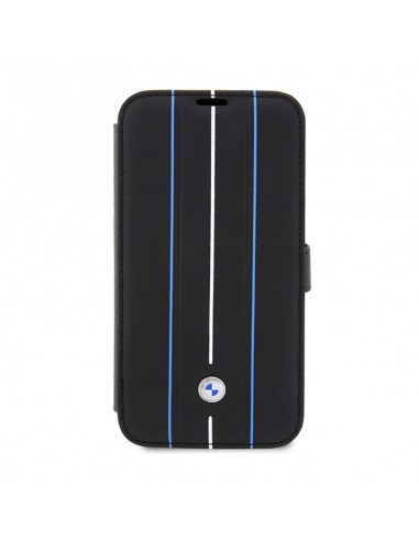 BMW Booktype Leather Stamp Blue Lines...