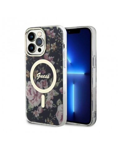 Guess Flower MagSafe - Case iPhone 14...