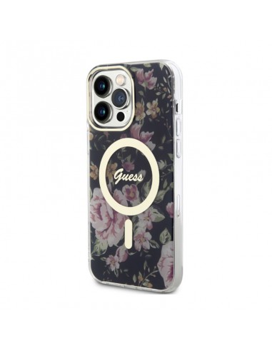 Guess Flower MagSafe - Case iPhone 14...