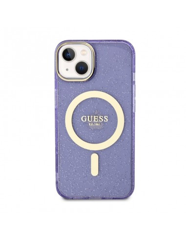 Guess Glitter Gold MagSafe - Casse...
