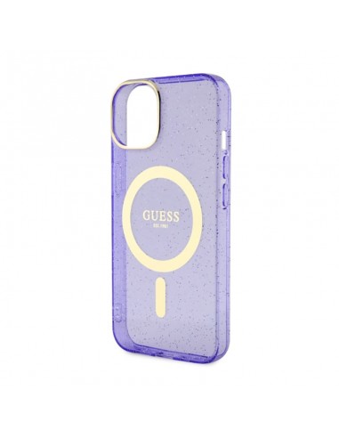 Guess Glitter Gold MagSafe - Casse...