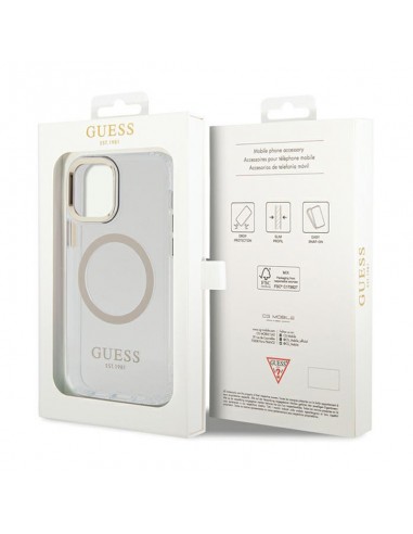 Guess Metal Outline MagSafe - Case...
