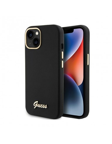 Guess Silicone Script Metal Logo &...