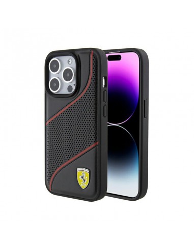 Ferrari Perforated Waves Metal Logo -...