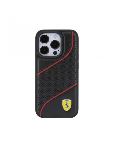 Ferrari Perforated Waves Metal Logo -...