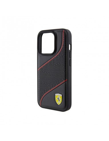 Ferrari Perforated Waves Metal Logo -...