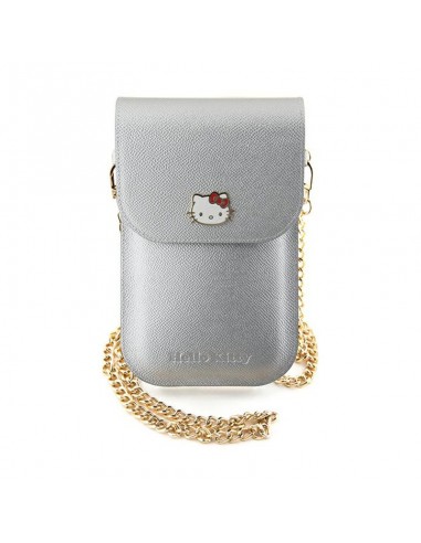 Hello Kitty Leather Metal Logo Chain...