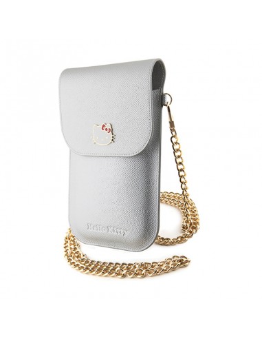 Hello Kitty Leather Metal Logo Chain...